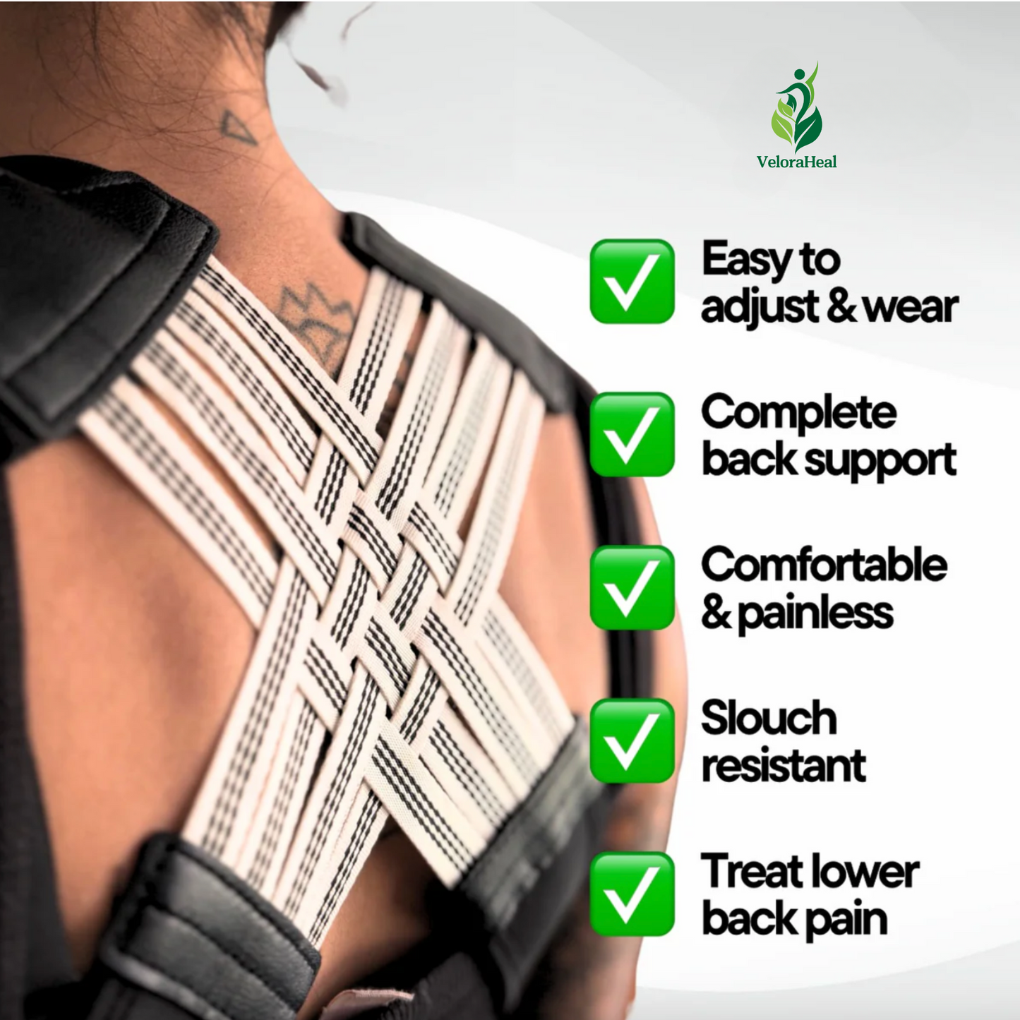 VeloraHeal™ Posture Corrector Pro